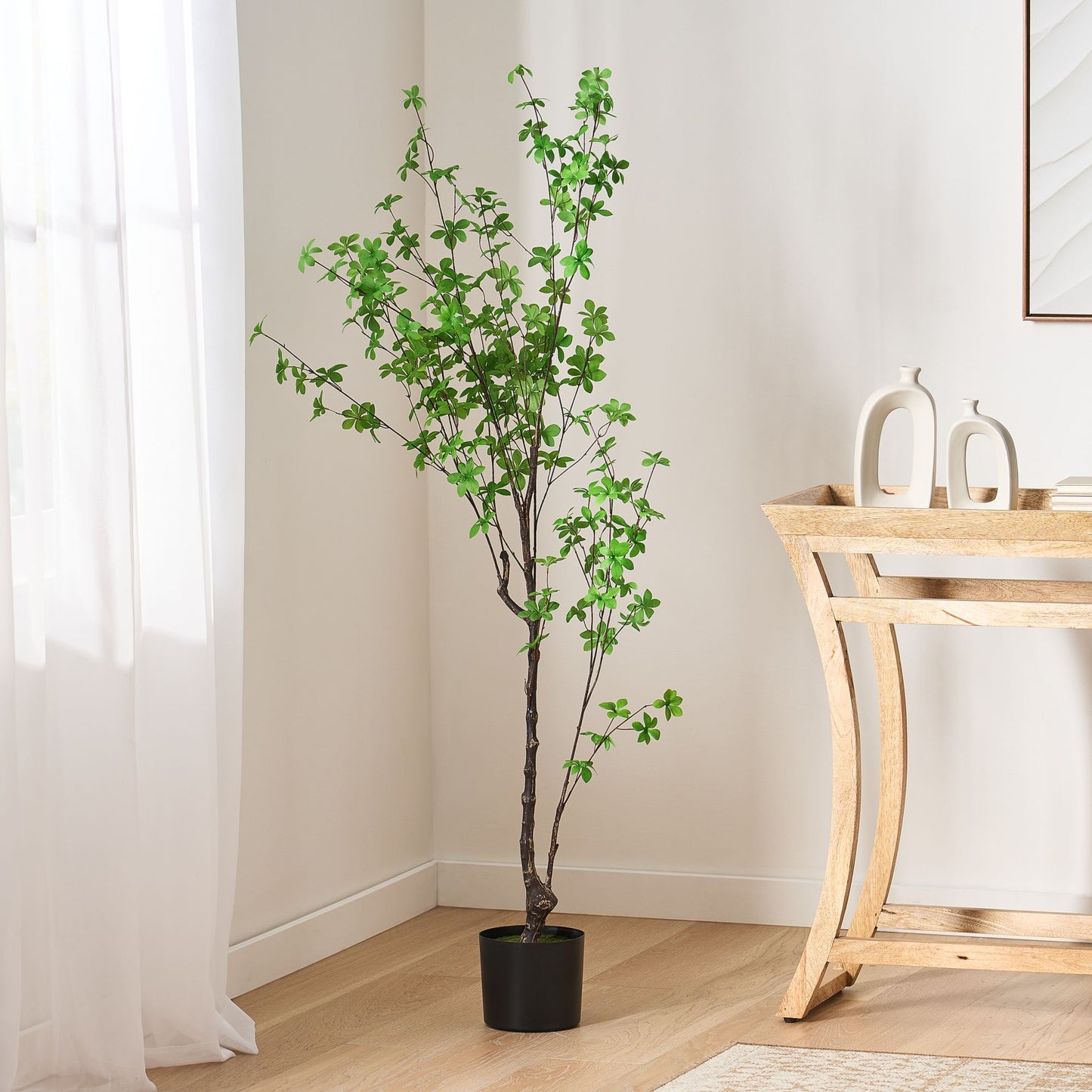 59 Inch Artificial Enkianthus Leaf Tree,Large Plants for Home Decor and Housewarming Gift