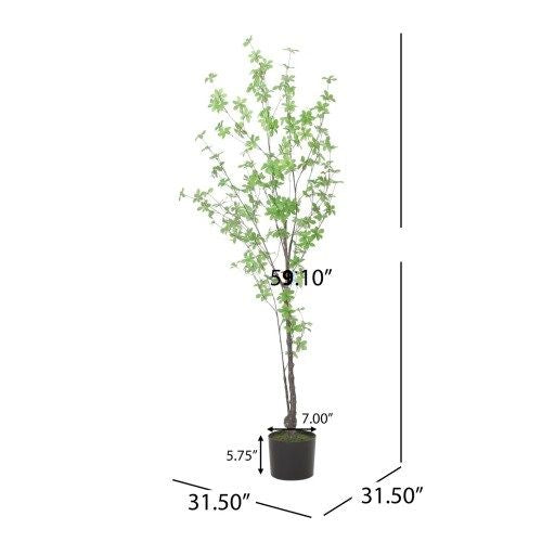 59 Inch Artificial Enkianthus Leaf Tree,Large Plants for Home Decor and Housewarming Gift